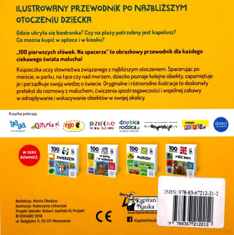 Na spacerze. 100 pierwszych słówek. Kapitan Nauka [KSIĄŻKA]