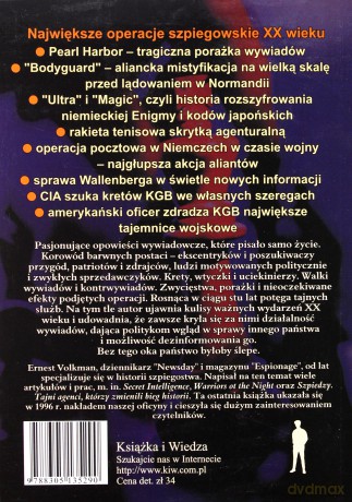 Największe Operacje Szpiegowskie XX Wieku - Ernest Volkman [KSIĄŻKA]