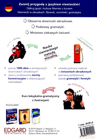 Niemiecki w obrazkach. Słówka, rozmówki, gramatyka - Magdalena Piotrowska [KSIĄŻKA]