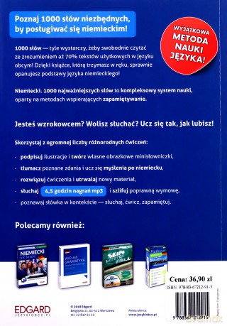 Niemiecki. 1000 najważniejszych słów [KSIĄŻKA]