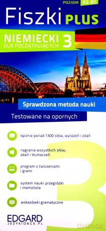Niemiecki. Fiszki PLUS dla początkujących 3/. Poziom A1-A2 [KSIĄŻKA]