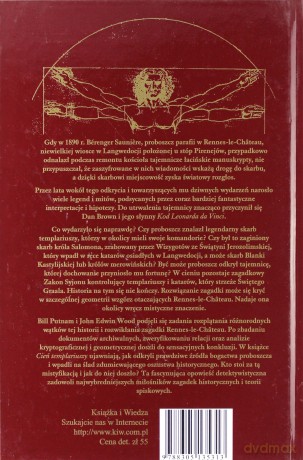Cień Templariuszy Rozwiązanie Zagadki Rennes-Le-Chateau (twarda) - Bill Putnam, John Edwin Wood [KSIĄŻKA]