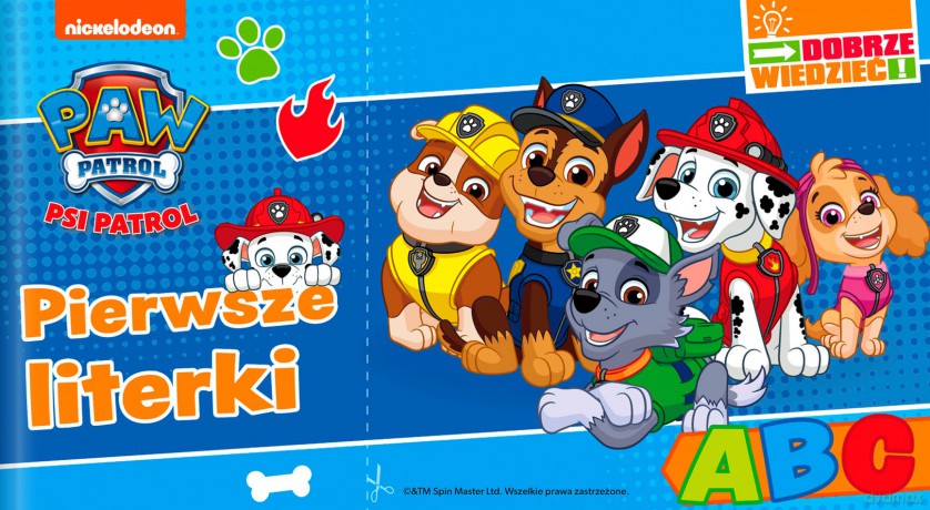 Pierwsze literki. Dobrze wiedzieć. Psi Patrol [KSIĄŻKA]