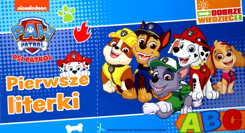 Pierwsze literki. Dobrze wiedzieć. Psi Patrol [KSIĄŻKA]