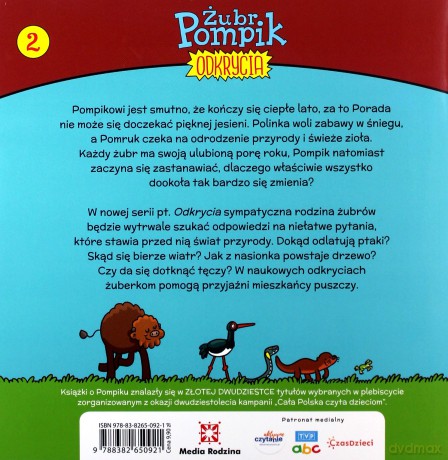 Pory roku. Żubr Pompik. Odkrycia - Tomasz Samojlik [KSIĄŻKA]
