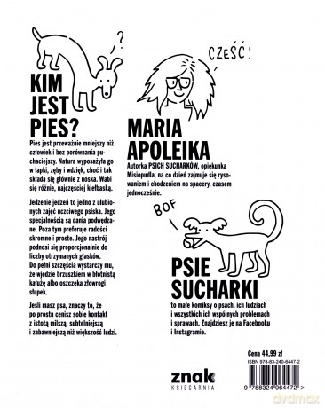 Psie sucharki. Wszystko, co powiedziałby twój pies, gdyby umiał mówić - Maria Apoleika [KSIĄŻKA]