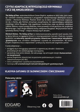 Sherlock Holmes. The Valley of Fear. Adaptacja klasyki z ćwiczeniami - Arthur Conan Doyle [KSIĄŻKA]