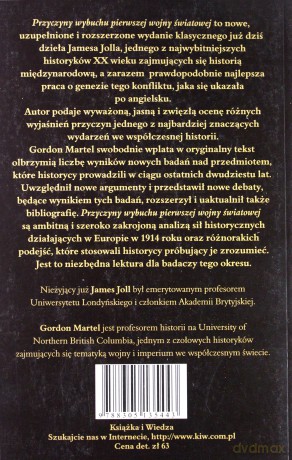 Przyczyny Wybuchu Pierwszej Wojny Światowej - James Joll, Gordon Martel [KSIĄŻKA]