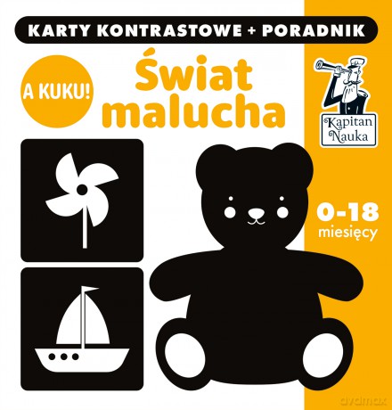 Świat Malucha. A kuku! Karty kontrastowe + poradnik. Kapitan Nauka - Anna Zych [KSIĄŻKA]