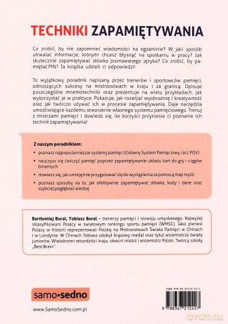 Techniki zapamiętywania - Bartłomiej Boral, Tobiasz Boral [KSIĄŻKA]