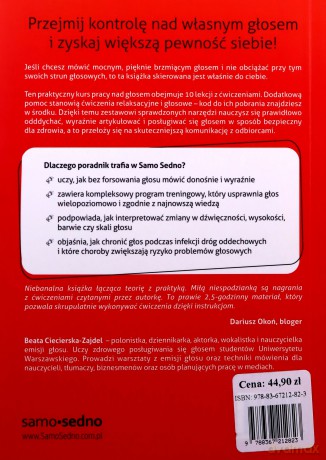 Trening głosu. Praktyczny kurs dobrego mówienia - Beata Ciecierska-Zajdel [KSIĄŻKA]