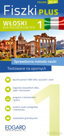 Włoski. Fiszki PLUS dla początkujących 1. Poziom A0-A1 [KSIĄŻKA]