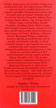 Leksykon Dramatopisarzy - Janusz Termer [KSIĄŻKA]
