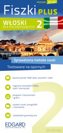 Włoski. Fiszki PLUS dla początkujących 2. Poziom A1-A2 [KSIĄŻKA]