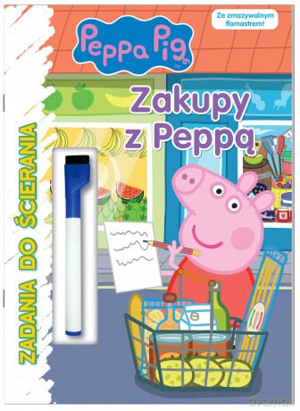 Zakupy z Peppą! Zadania do ścierania. Świnka Peppa [KSIĄŻKA]