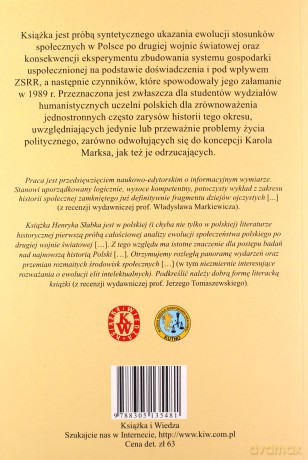 O Społecznej Historii Polski 1945-1989 - Henryk Słabek [KSIĄŻKA]