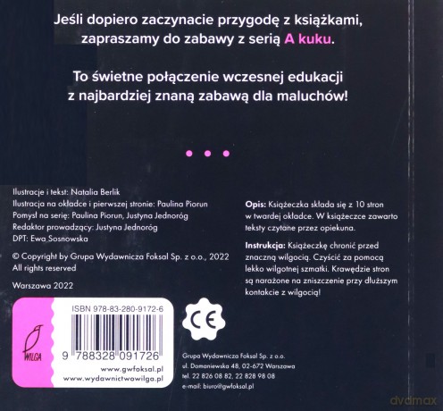 A kuku Książeczki kontrastowe W domu [KSIĄŻKA]
