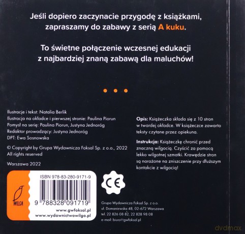 A kuku Książeczki kontrastowe Zabawki [KSIĄŻKA]