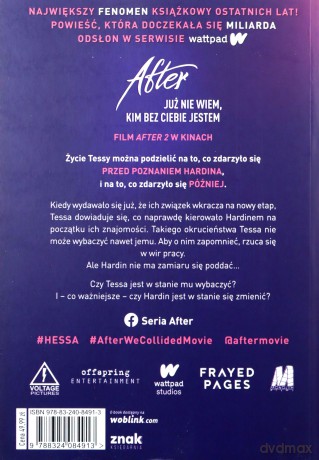After 2 Już nie wiem, kim bez ciebie jestem - Anna Todd [KSIĄŻKA]