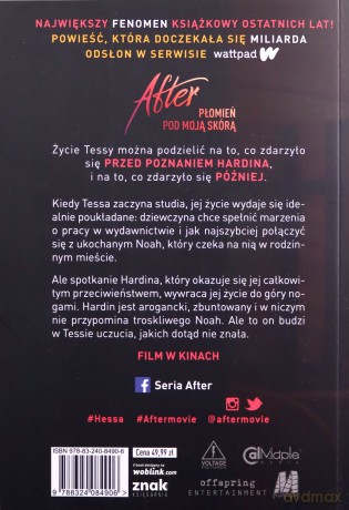 After Płomień pod moją skórą - Anna Todd [KSIĄŻKA]