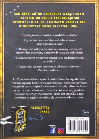 Dziwne przypadki naszego DNA Opowieści o miłości, wojnie i geniuszu zapisane w naszych genach - Sam Kean [KSIĄŻKA]