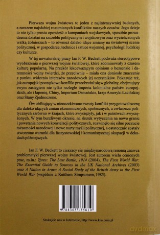 Pierwsza Wojna Światowa 1914-1918 - Ian F.W. Beckett [KSIĄŻKA]