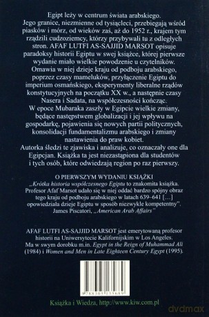 Historia Egiptu Od Podboju Arabskiego Do Czasów Współczesnych - Afaf Lutfi As-Sajjid Marsot [KSIĄŻKA]