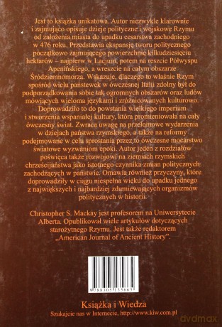 Starożytny Rzym Historia Wojskowa I Polityczna - Christopher S.Mackay [KSIĄŻKA]