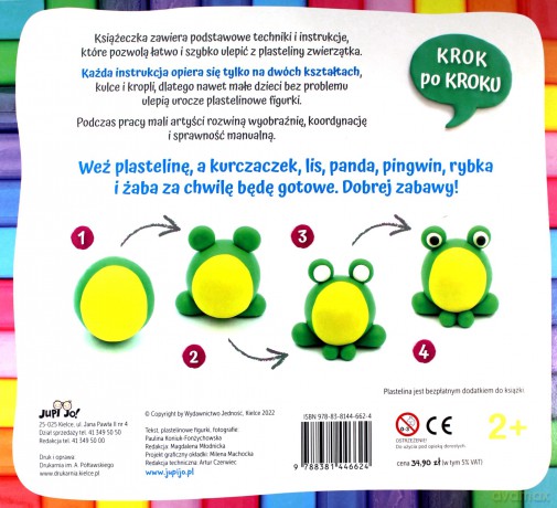 Lepimy na okrągło Najłatwiejsze zwierzęta z plasteliny - Paulina Koniuk-Fonżychowska [KSIĄŻKA]