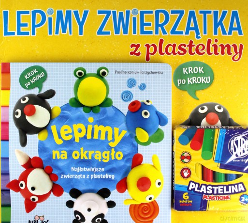 Lepimy na okrągło Najłatwiejsze zwierzęta z plasteliny - Paulina Koniuk-Fonżychowska [KSIĄŻKA]