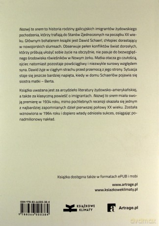 Nazwij to snem - Henry Roth [KSIĄŻKA]