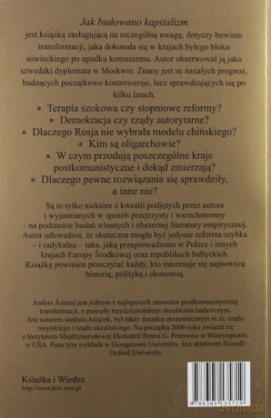 Jak Budowano Kapitalizm - Anders Aslund [KSIĄŻKA]