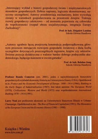 Historia Gospodarcza Świata - Rondo Cameron, Larry Neal [KSIĄŻKA]