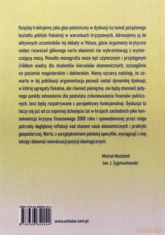 Polityka fiskalna dla regeneracji [KSIĄŻKA]