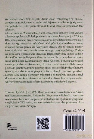 Sstan chłopski w Księstwie Warszawskim w świetle akt sądowych - Tomasz Opaliński [KSIĄŻKA]