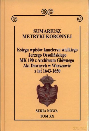 Sumariusz metryki koronnej - Wojciech Krawczuk [KSIĄŻKA]