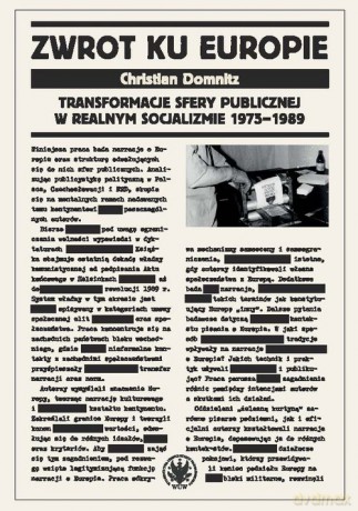 Zwrot ku Europie Transformacje sfery publicznej w realnym socjalizmie 1975-1989 - Christian Domnitz [KSIĄŻKA]