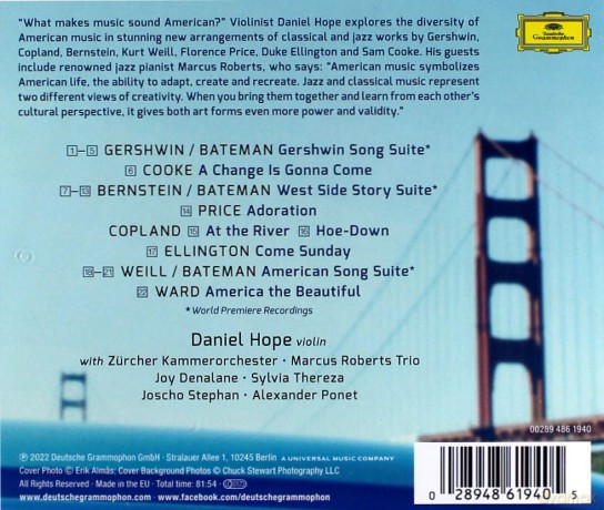 Daniel Hope: Americaa [CD]