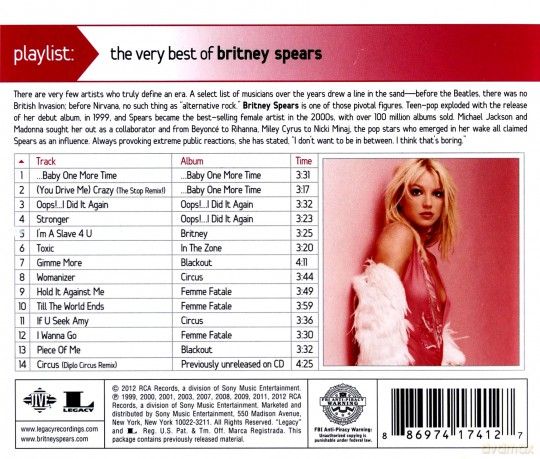 Britney Spears: Playlist: the Very Best of Britney Spears [CD]