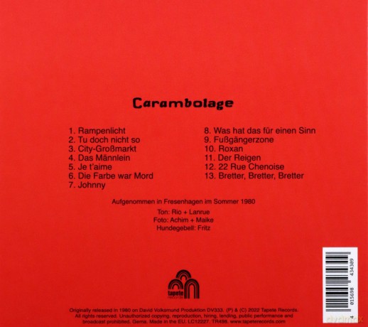 Carambolage: Carambolage [CD]
