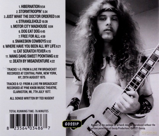 Ted Nugent: Central Park 1975 [CD]