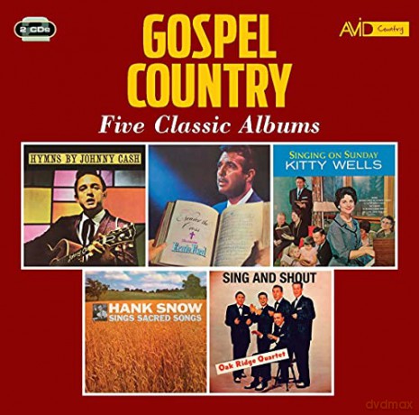 Johnny Cash Ernie Ford Tennessee Kitty Wells Hank Snow: Country Gospel Five Classic Albums [2CD]