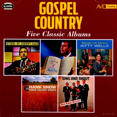 Johnny Cash Ernie Ford Tennessee Kitty Wells Hank Snow: Country Gospel Five Classic Albums [2CD]