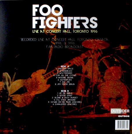 Foo Fighters: Live At Concert Hall Tortonto 1996 [Winyl]