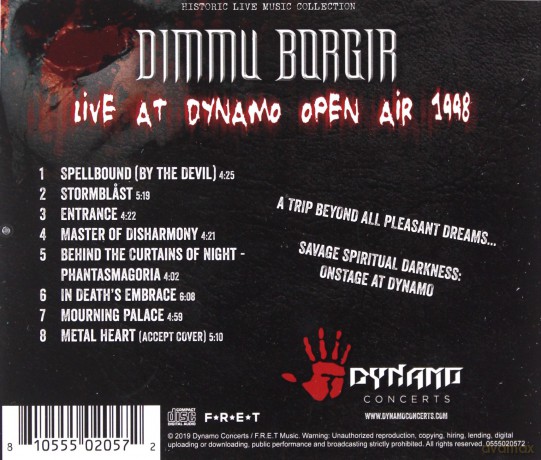 Dimmu Borgir: Live At Dynamo Open Air 1998 [CD]
