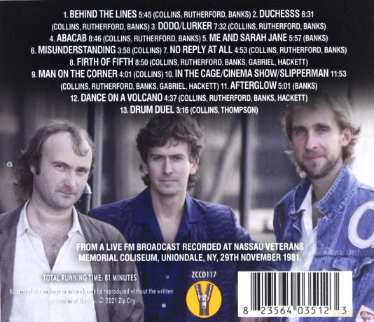 Genesis: Nassau Coliseum 1981 [CD]