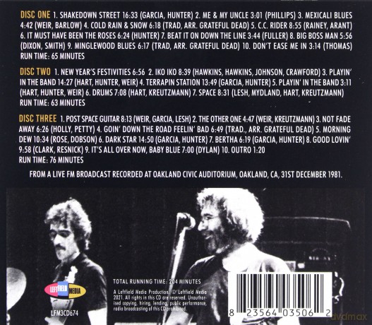 Grateful Dead: New Years Eve 1981 [3CD]