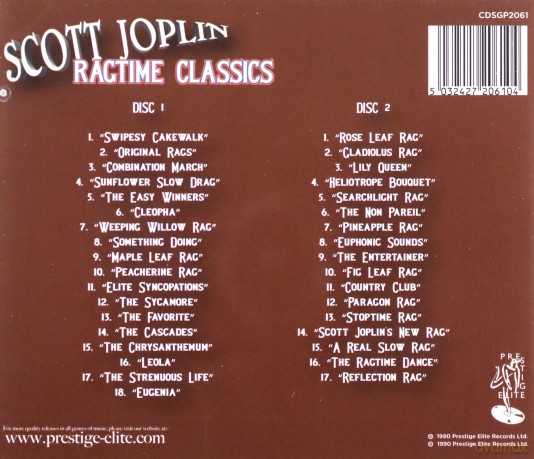 Scott Joplin: Ragtime Classics [2CD]