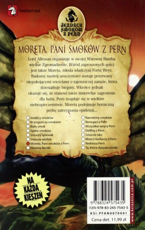 Moreta Pani Smoków Z Pern - Anne Mccaffrey [KSIĄŻKA]