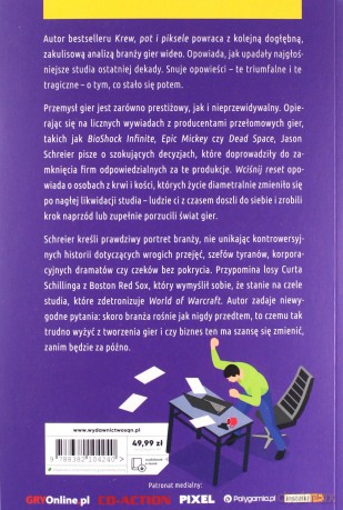 Wciśnij reset. Triumfy i fakapy w przemyśle gier wideo - Jason Schreier [KSIĄŻKA]